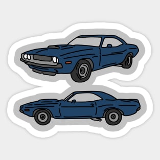 old muscle car Sticker